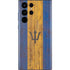 Barbados Flag Dark Wood Galaxy S22 Ultra Skin